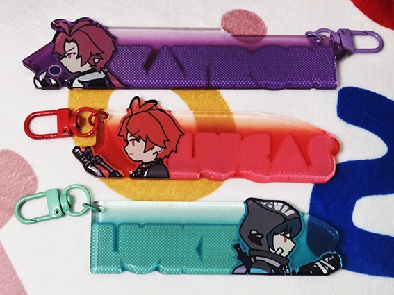 タグ型アクリルストラップ