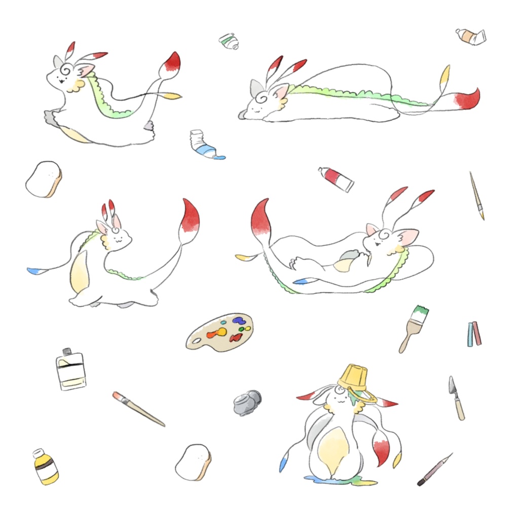 色龍フレークシール