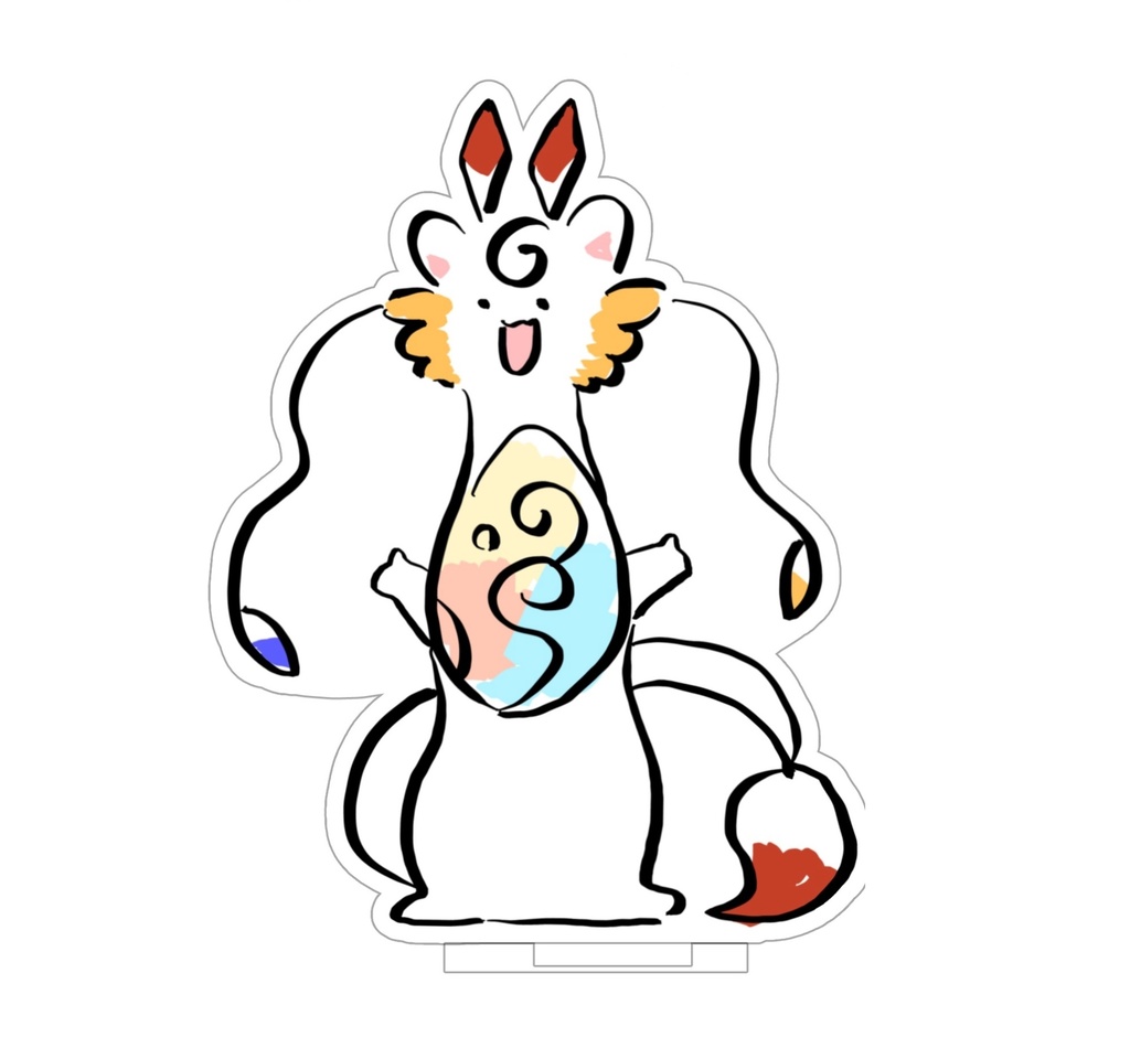 らくがきクウロのアクリルフィギュア