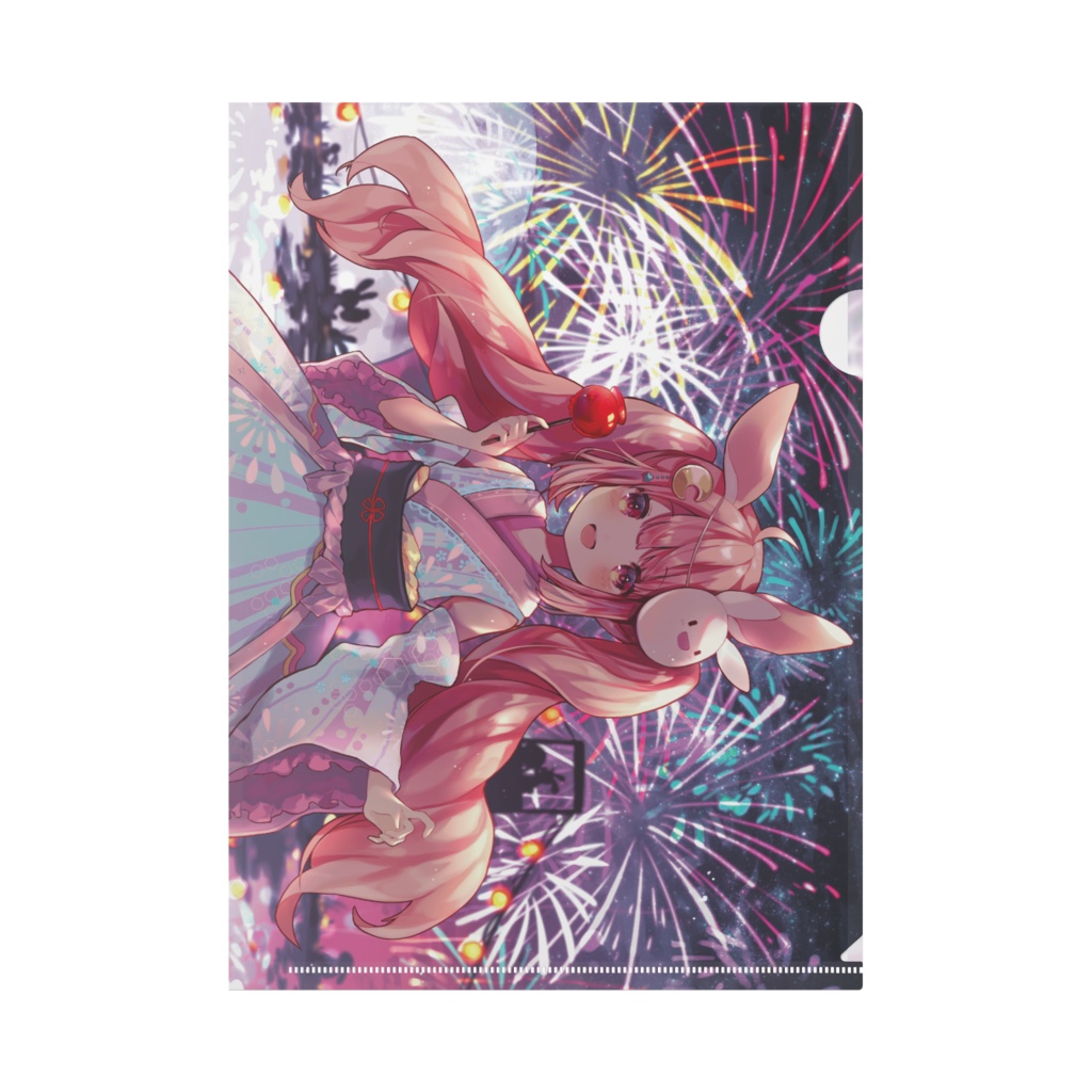 兎月るあ 夏祭り クリアファイル