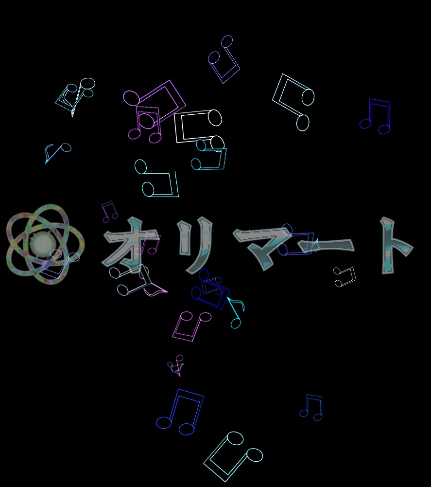 【Effekseer製】スタンダード音楽エフェクトセット 音舞/ Melody Syber