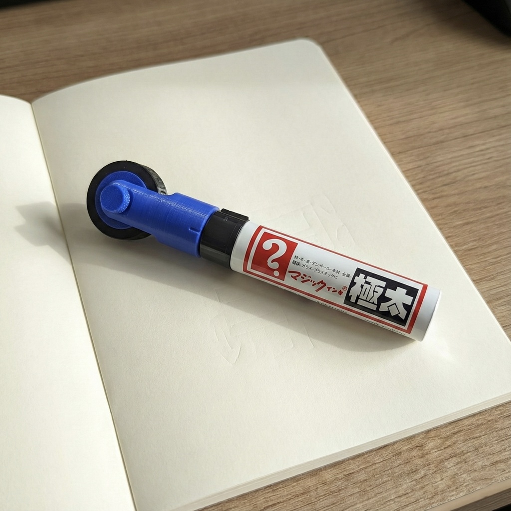 マジックインキ極太用 ローラースタンプヘッド「THANK YOU.」（凸）