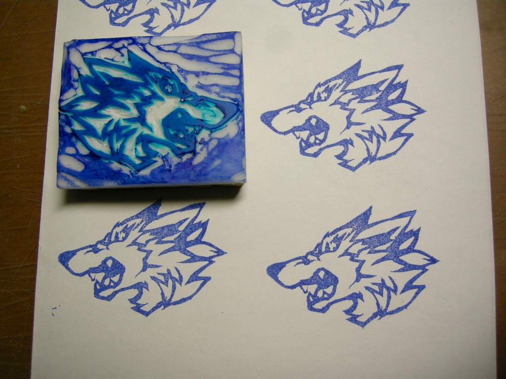 Wolf stamp 2【送料込】