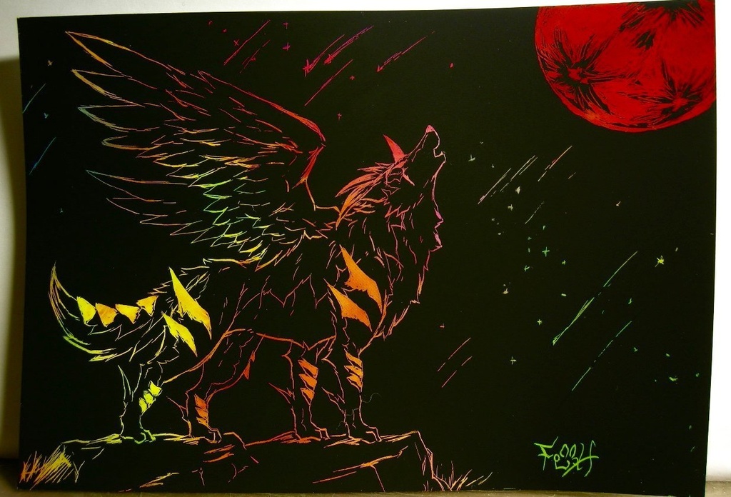 ScratchArt原画２枚組（送料込）