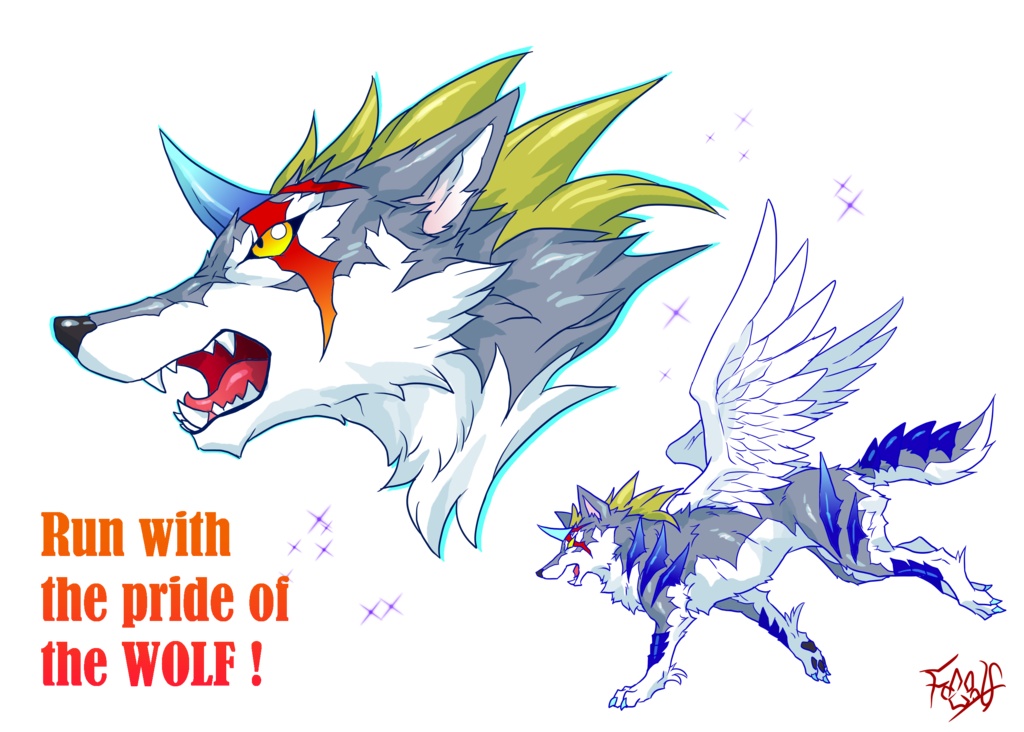 狼エコバッグ〜光牙〜