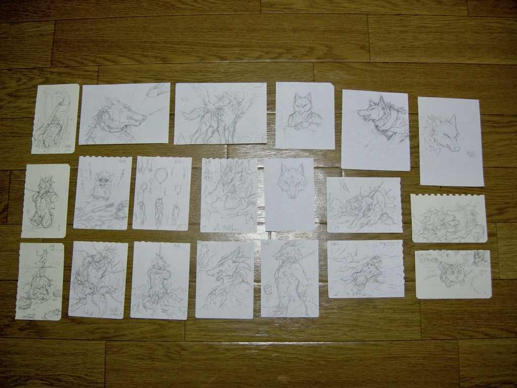 紙の原画まとめ売り20枚(2021ver2)