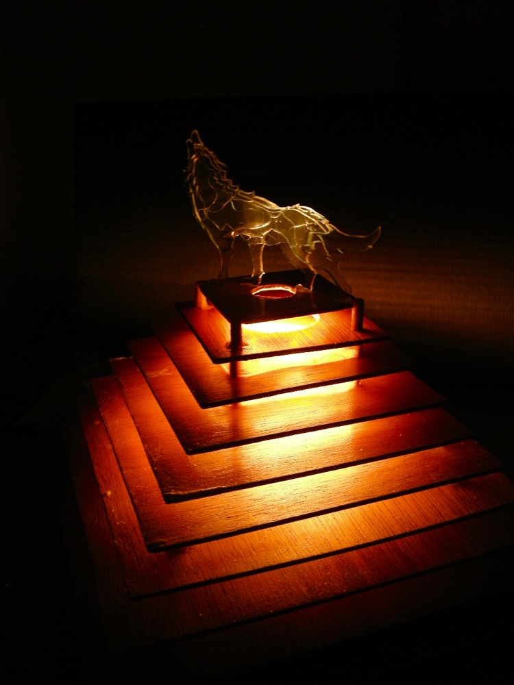 光の祭壇　（自作電飾）