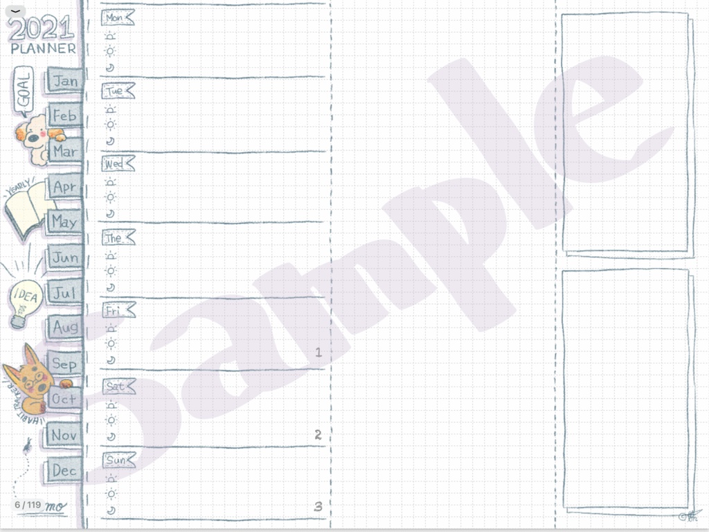 【いぬっこ】デジタルプランナー【2021年1月~】