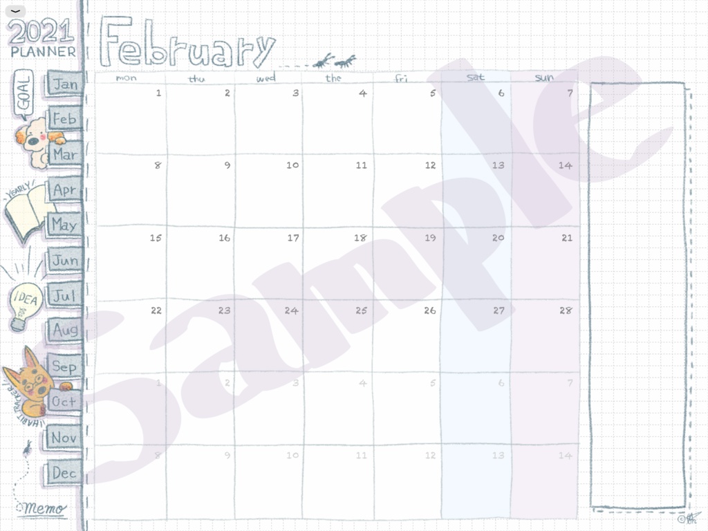【いぬっこ】デジタルプランナー【2021年1月~】