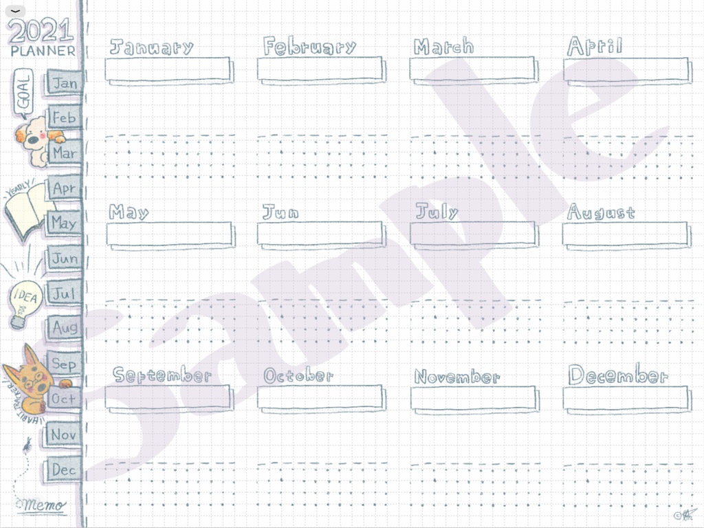 【いぬっこ】デジタルプランナー【2021年1月~】