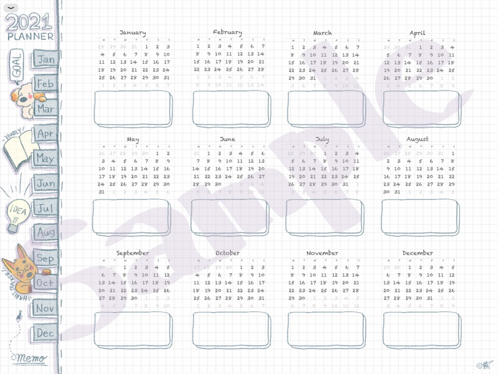 【いぬっこ】デジタルプランナー【2021年1月~】