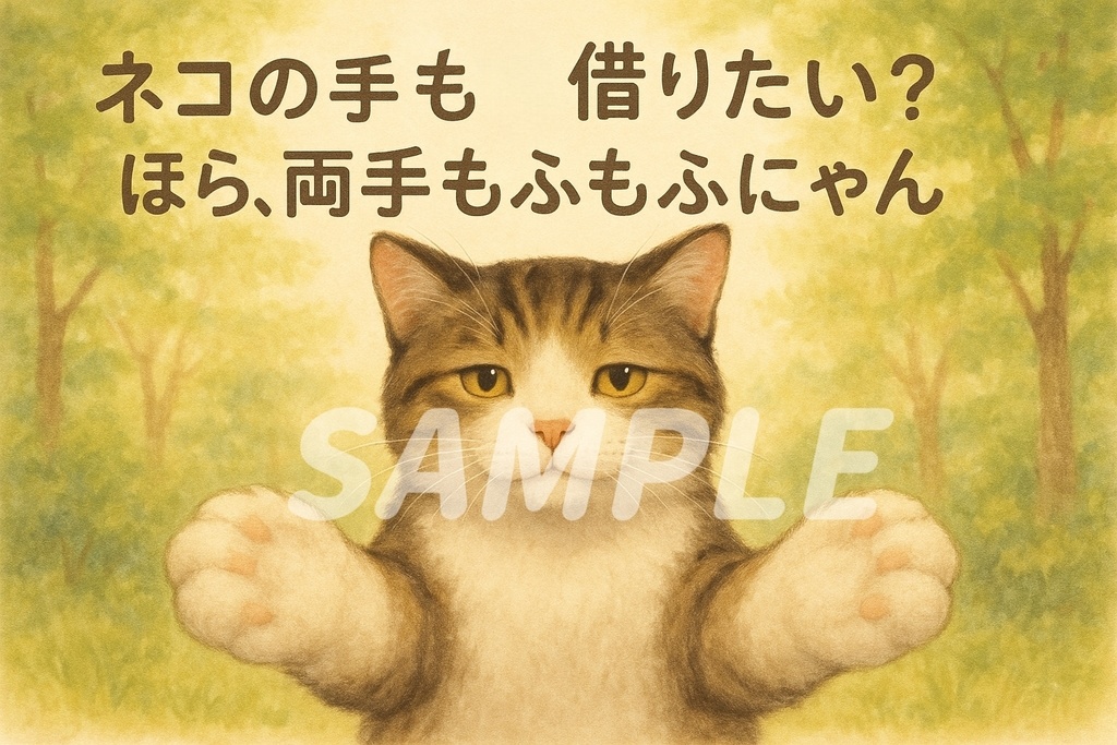 【5枚セット】もふっと壁紙 vol.2 〜未来にそっと、勇気送るにゃん~