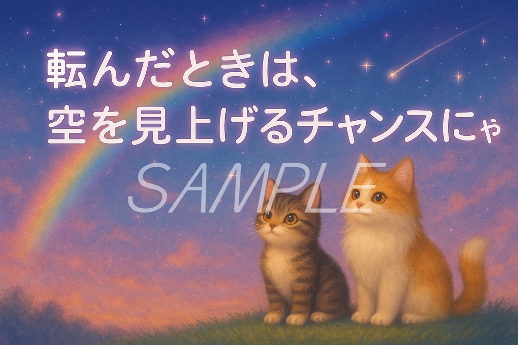 【5枚セット】もふっと壁紙 vol.2 〜未来にそっと、勇気送るにゃん~