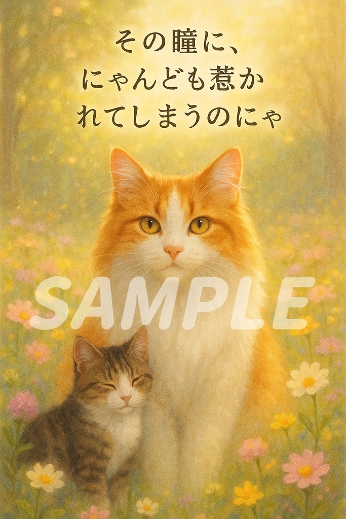 【５枚セット】恋するもふっと壁紙 vol.3 ～恋する気持ち、伝えるにゃん～