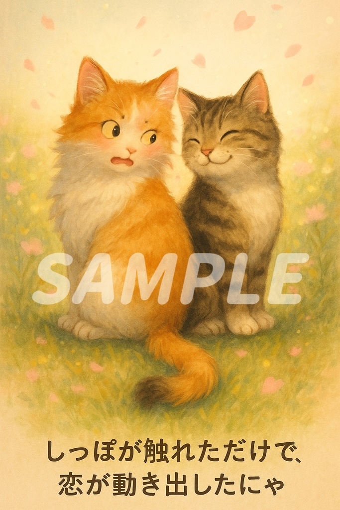 【5枚セット】恋するもふっと壁紙 vol.3 ~恋する気持ち、伝えるにゃん~