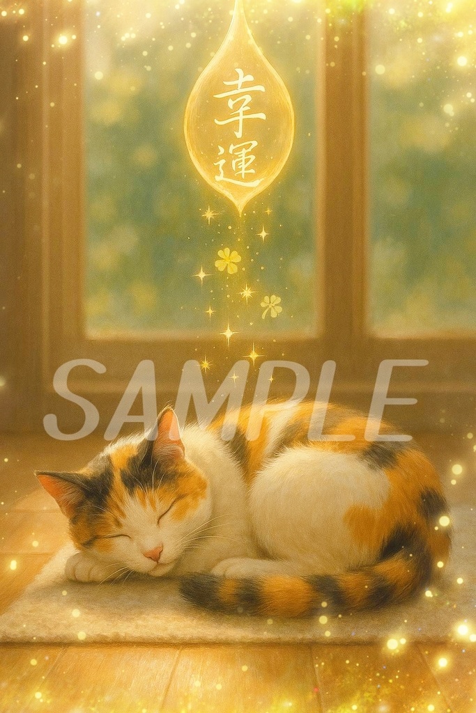 もふっと言霊 vol.5~三毛猫の御守りセットにゃん~(12枚セット)