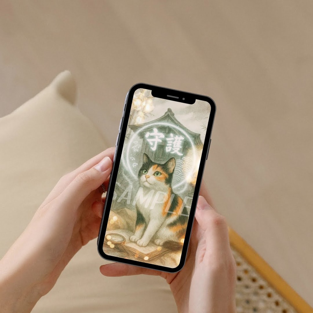 もふっと言霊 vol.5~三毛猫の御守りセットにゃん~(12枚セット)