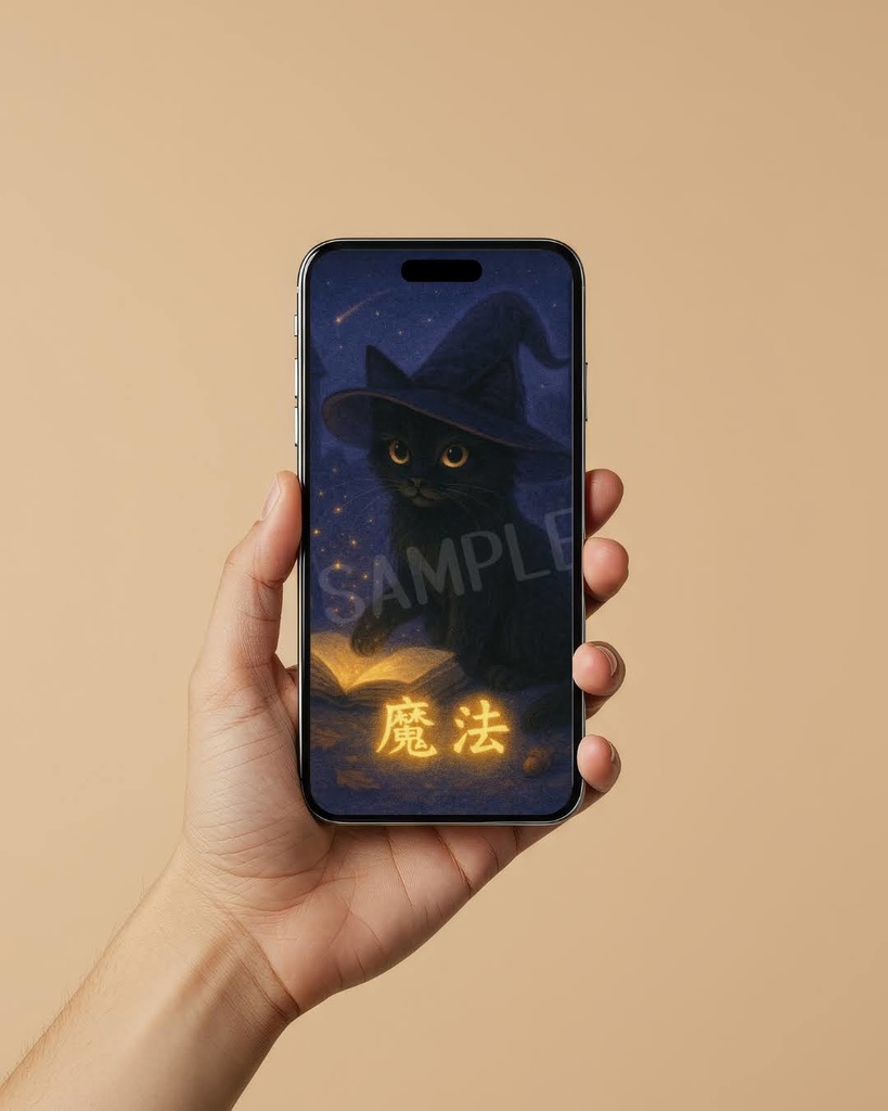 もふっと言霊 vol.6 〜黒猫の開運魔法セットにゃん〜(8枚セット)