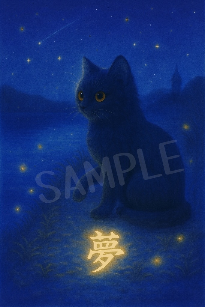 もふっと言霊 vol.6 〜黒猫の開運魔法セットにゃん〜(8枚セット)