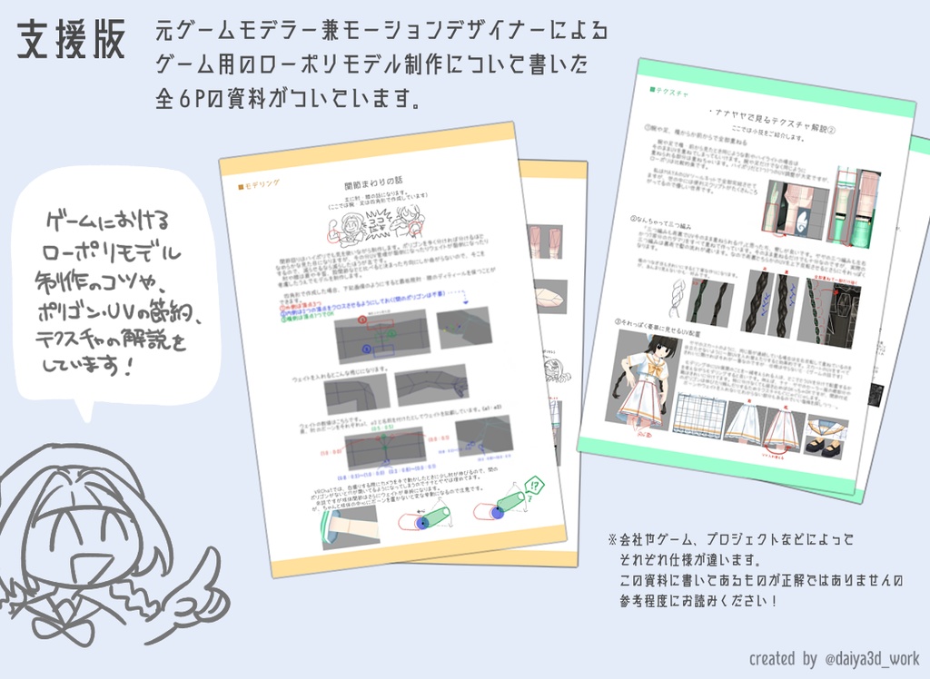 3Dモデル【ナナとヤヤ】