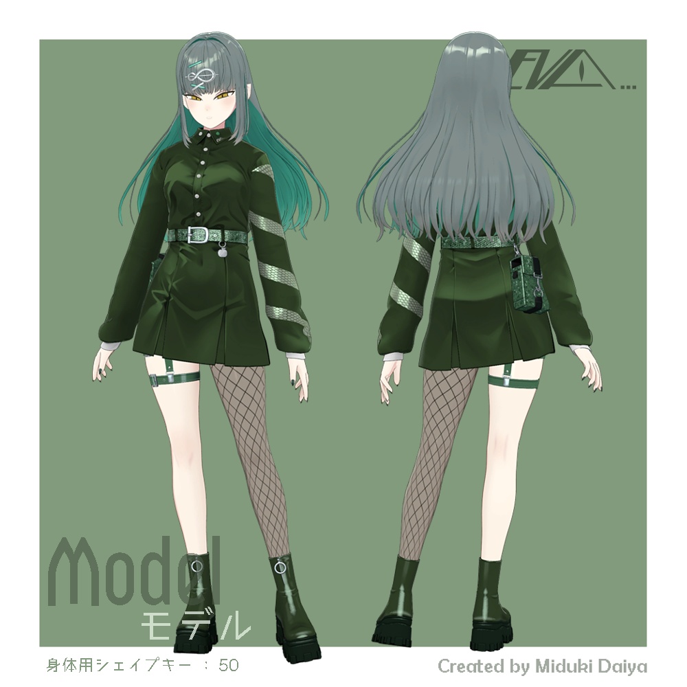 オリジナル3Dモデル【エバ】