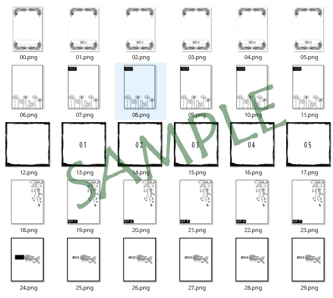 【無料版有】ペンで描かれたなんかエモいフレーム集め