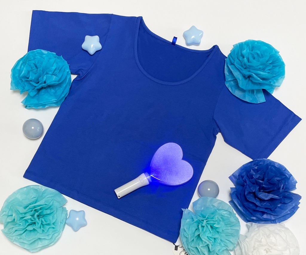 【全10色】推しカラーTシャツ(バックリボン) Lサイズ