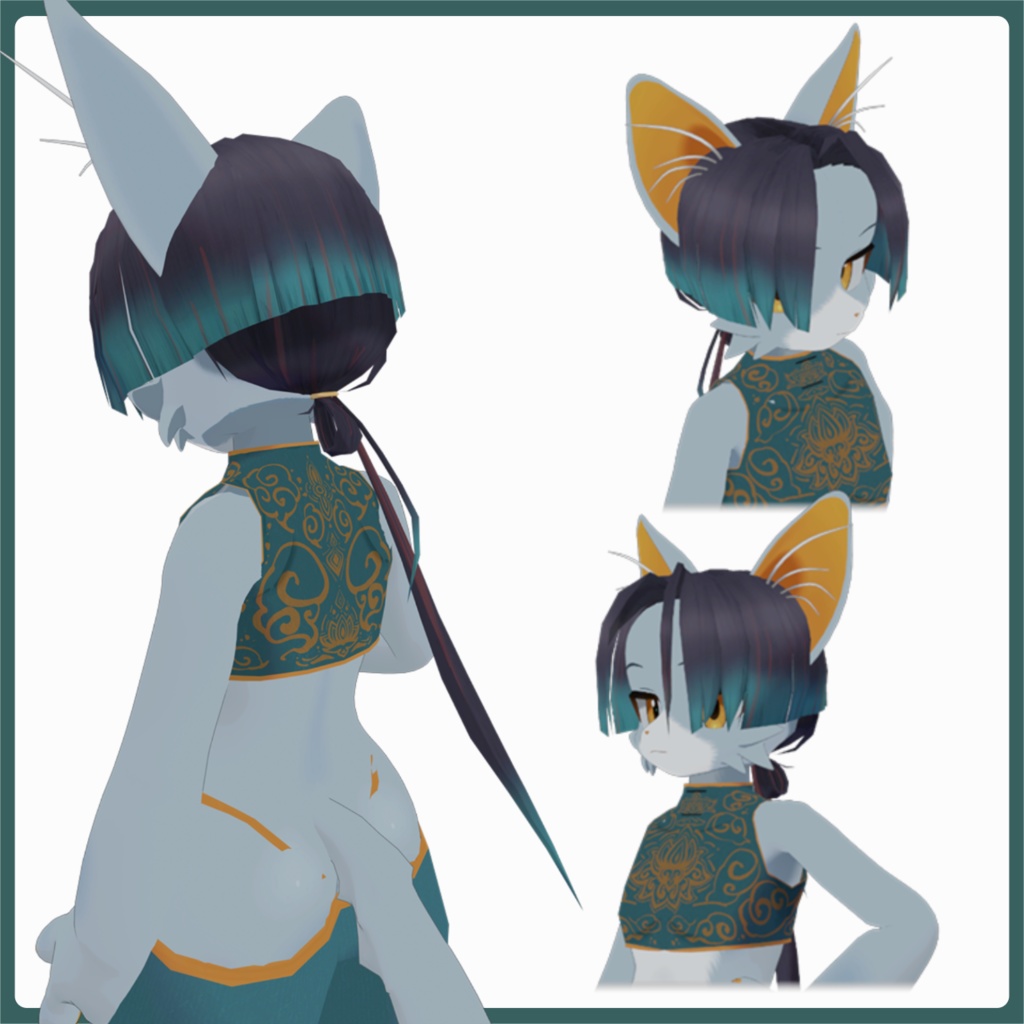 【なぎねこクン対応】24式中華ヘア・セットアップ