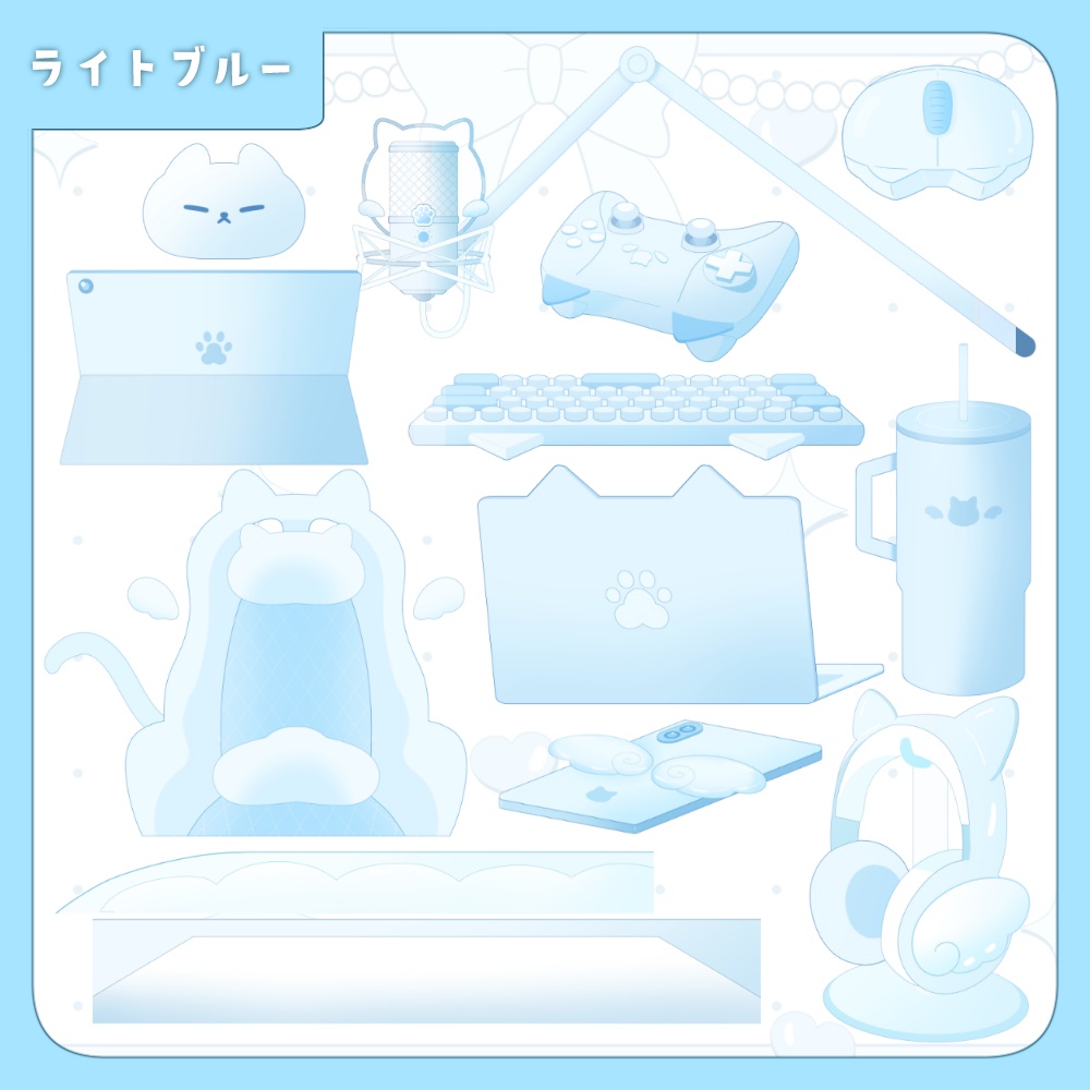 ねこ天使配信デバイスセット【全7色】