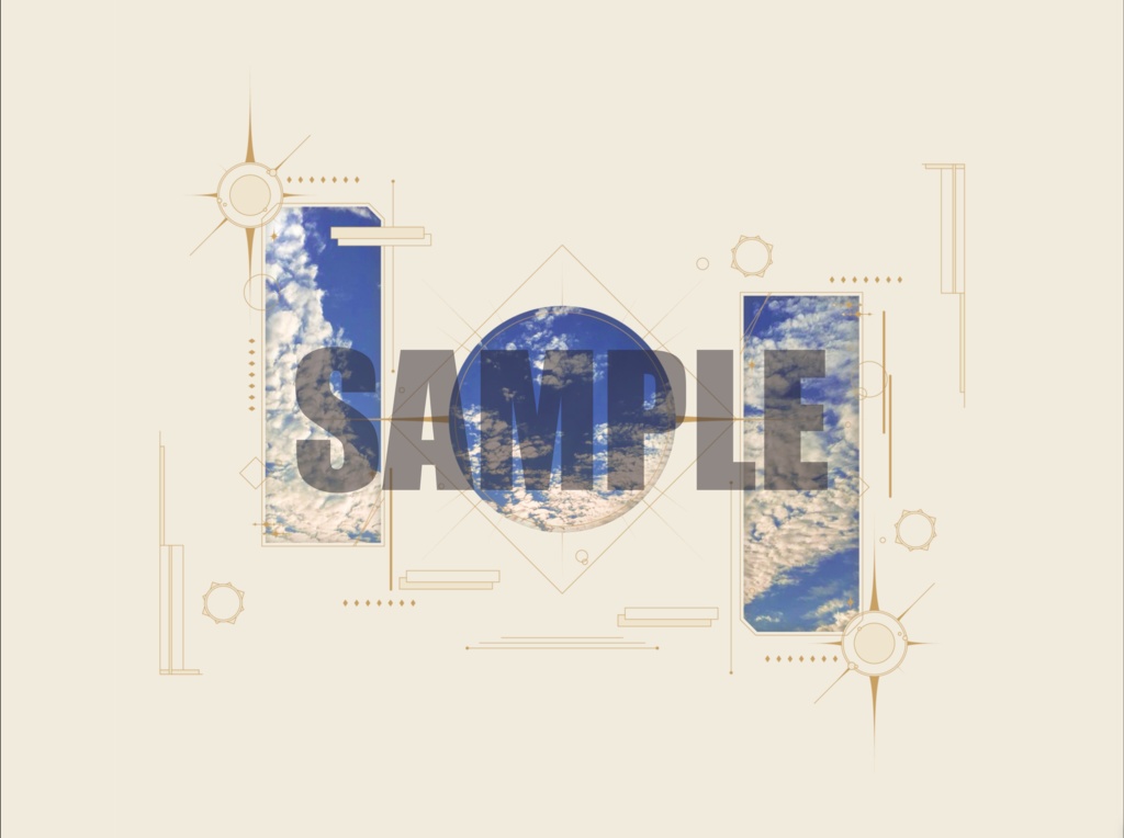 【ココフォリア素材】黒と白の汎用デザインルーム