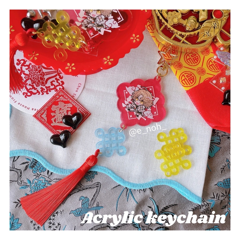 【非公式】白虎社長のフリンジアクキー（ステッカー付）