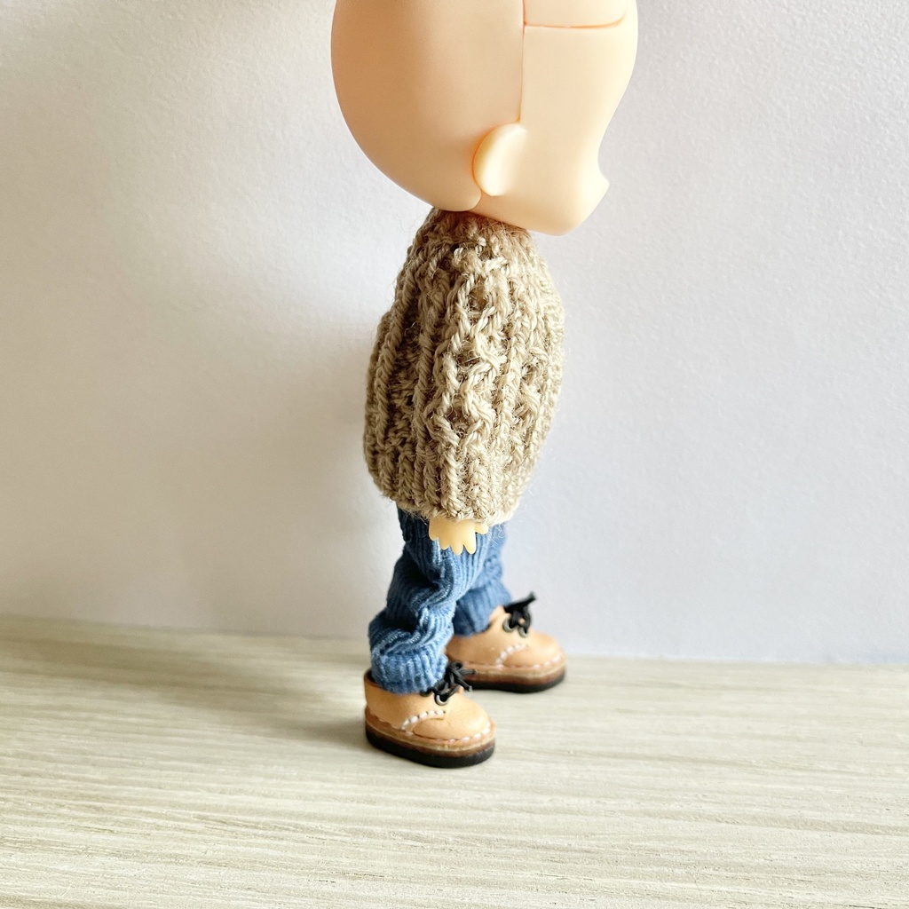 アラン模様セーター01の編み方