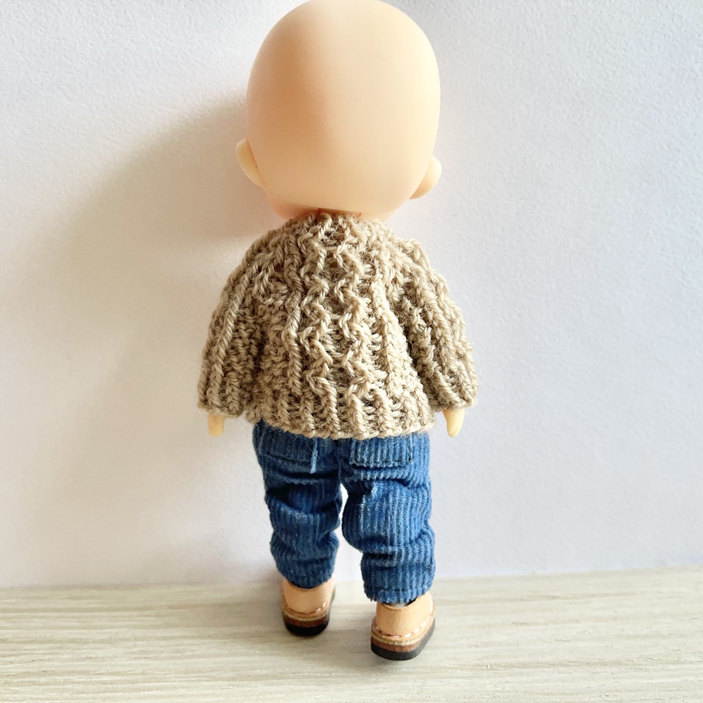 アラン模様セーター01の編み方