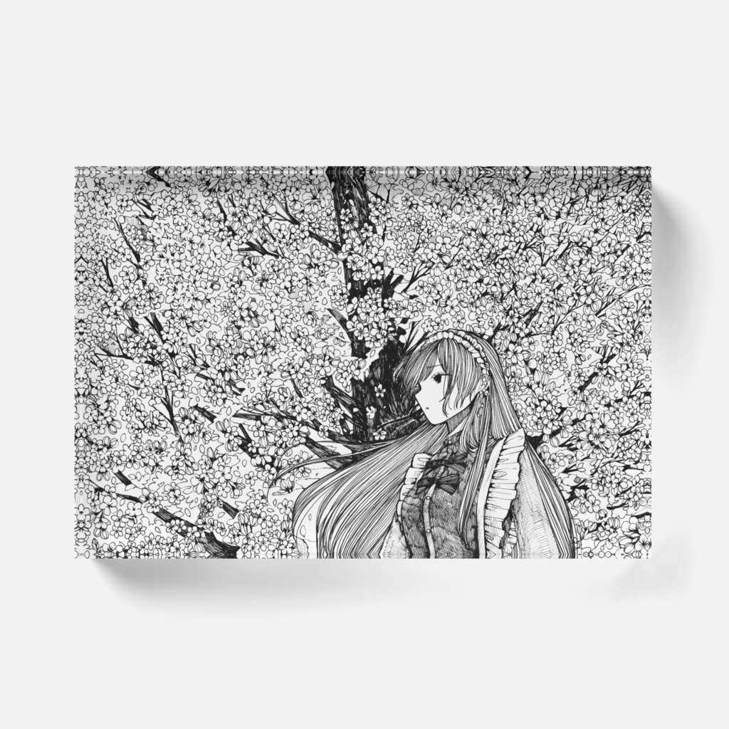 『はるがきたね』アクリルブロック(クリア)