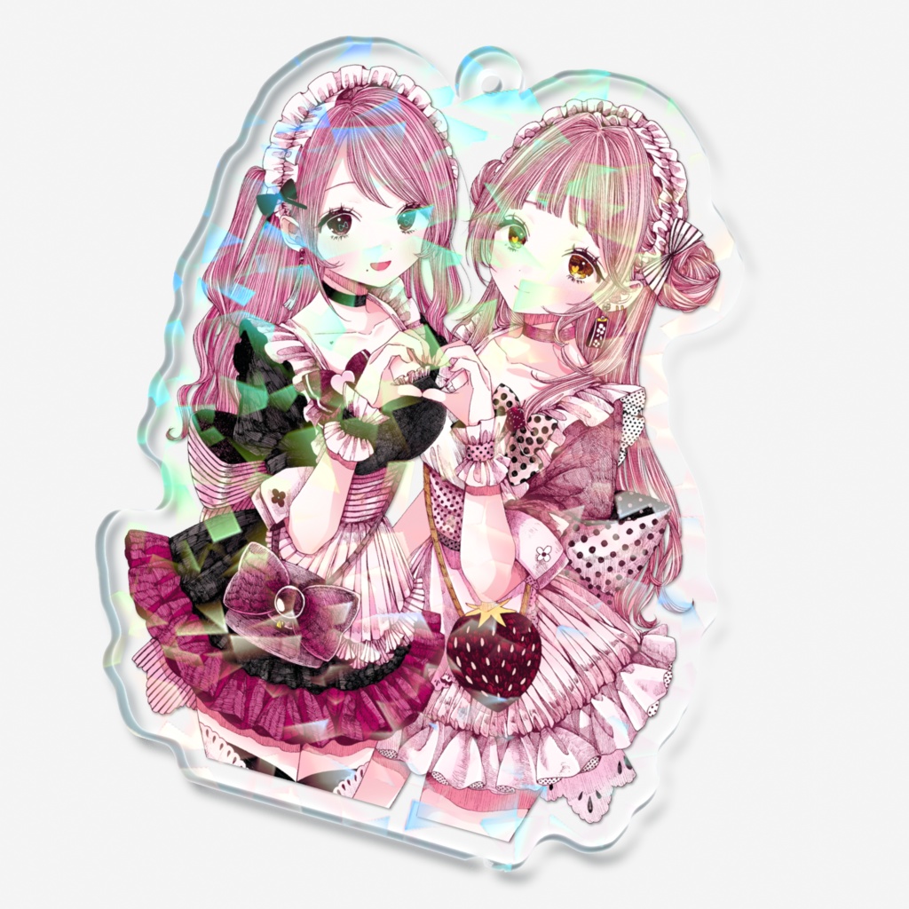 【メイドさん】ホログラムアクリルキーホルダー