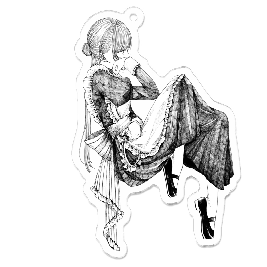 【憂いの午後は心潜める】アクリルキーホルダー