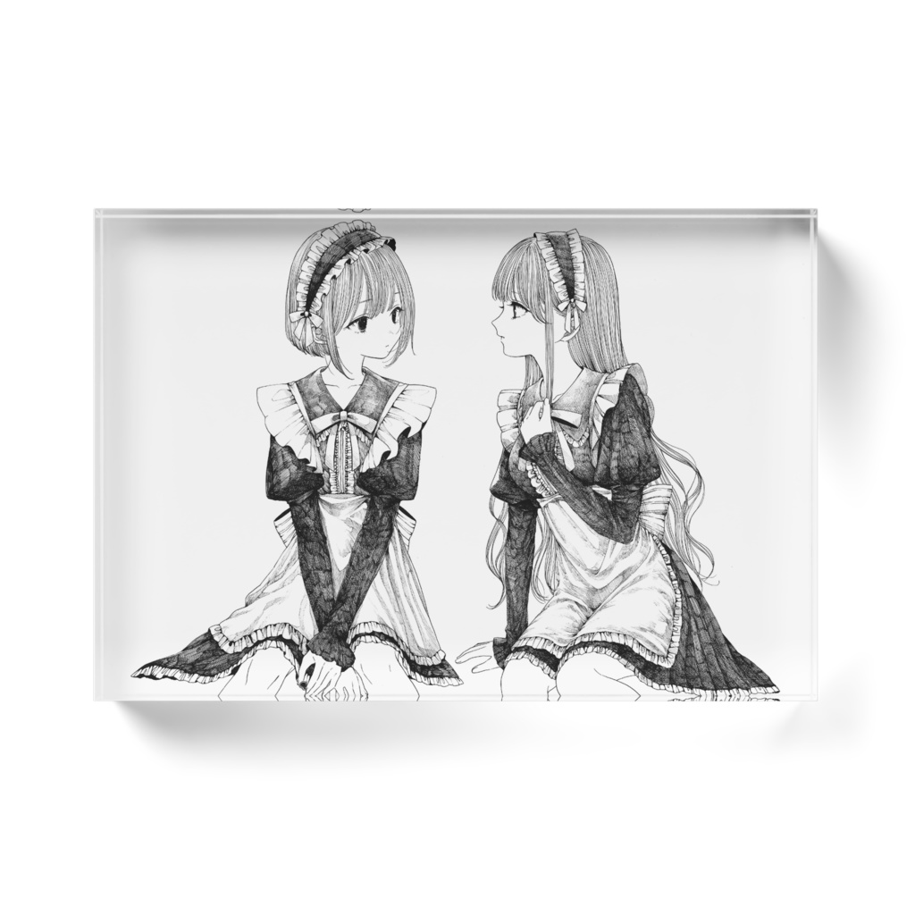 【胸の露は君のせい】アクリルブロック【BOOTH限定】