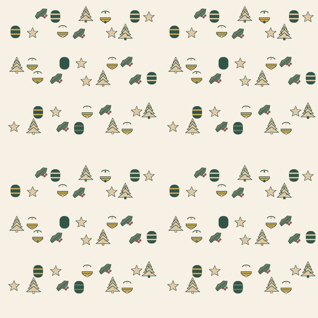 ぬくもりのクリスマス|シームレスデジタルペーパー10柄|3500×3500px