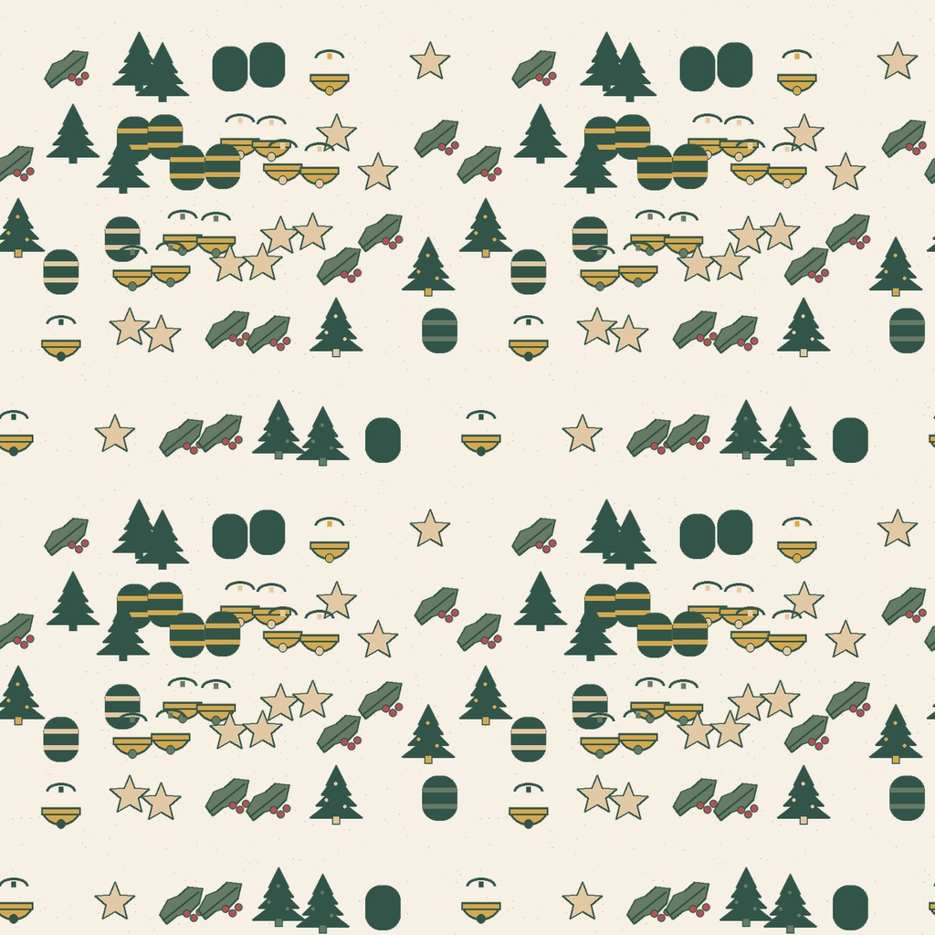 ぬくもりのクリスマス|シームレスデジタルペーパー10柄|3500×3500px