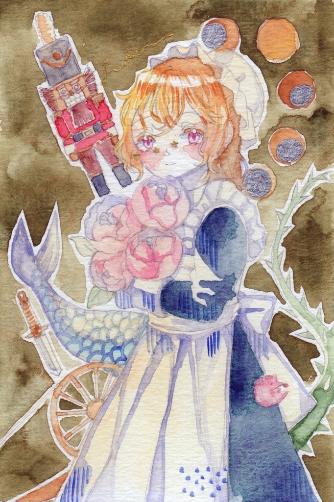 原画「物語を抱えて」