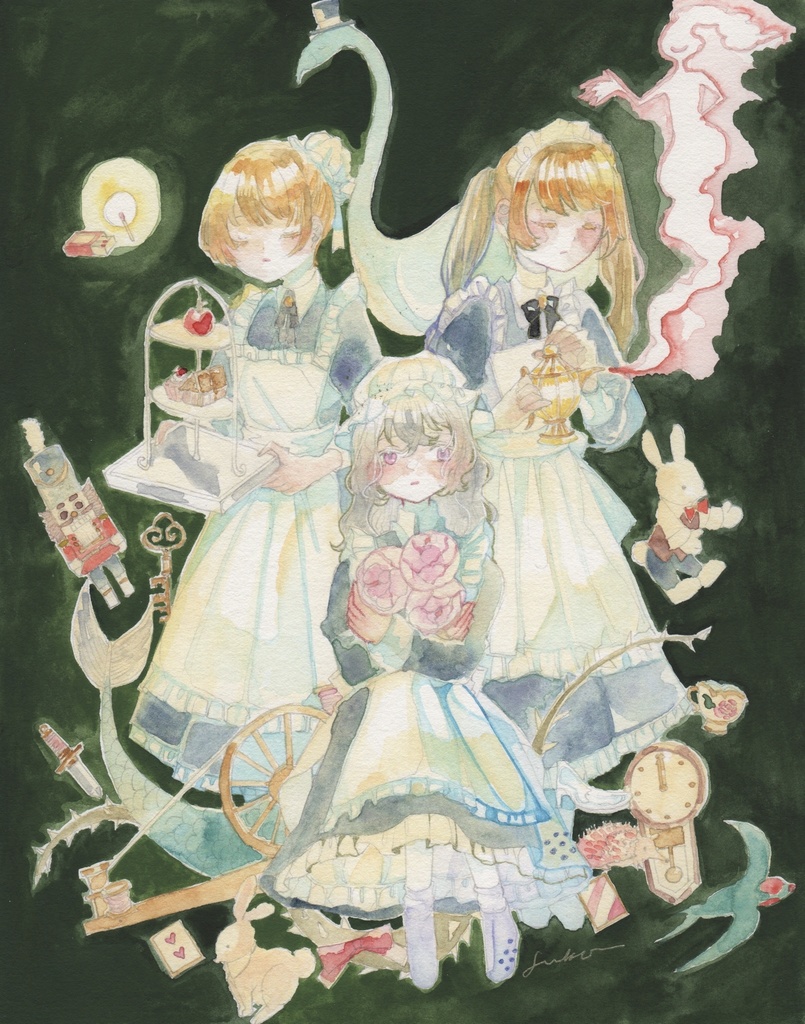 原画「童話な給仕」