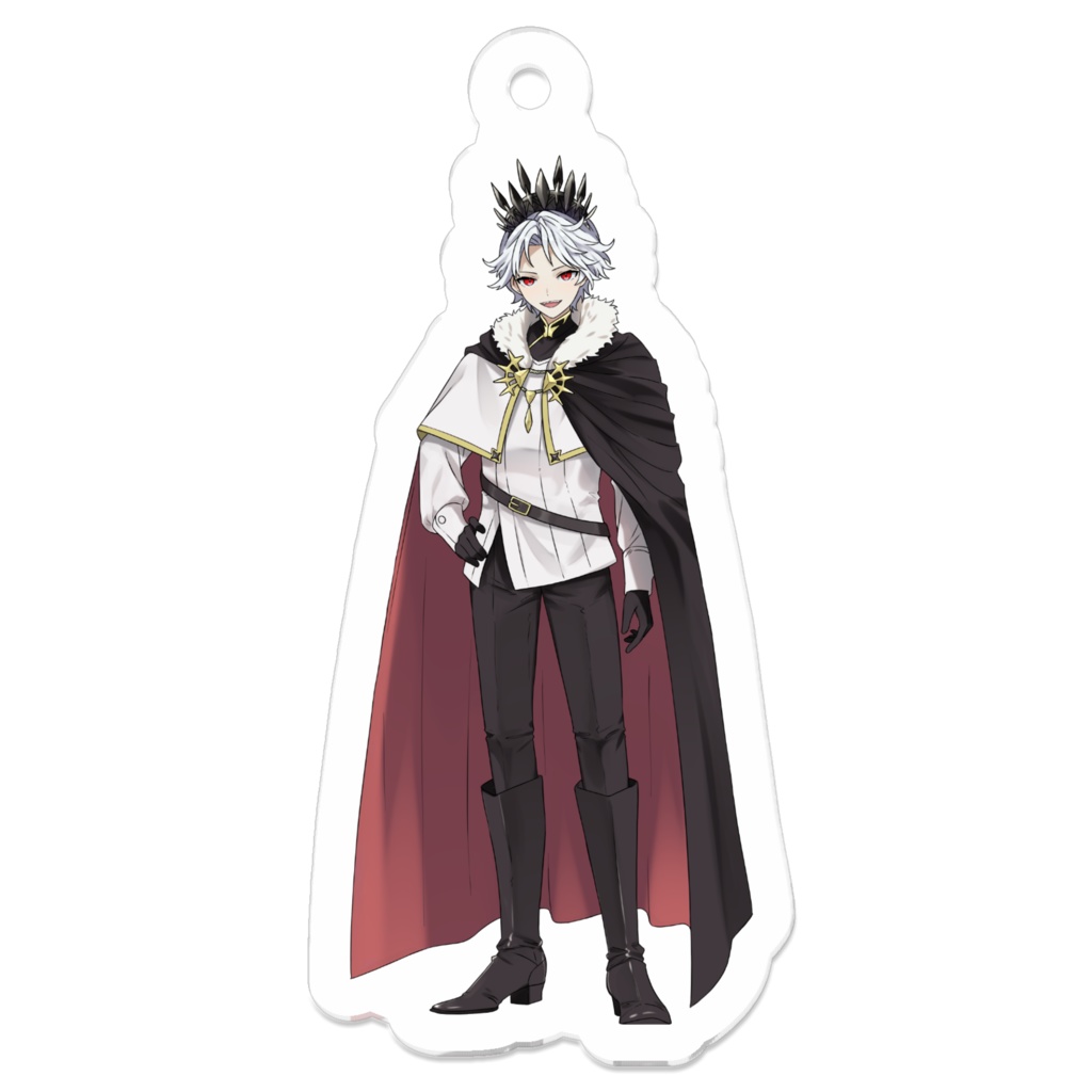 REDのアクリルキーホルダー50×50mmVer.