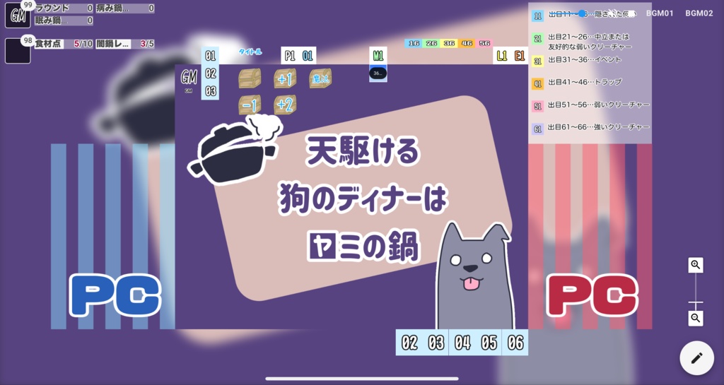 【ココフォリア部屋】ローグライクハーフd66シナリオ『天駆ける狗のディナーは■ミの鍋』