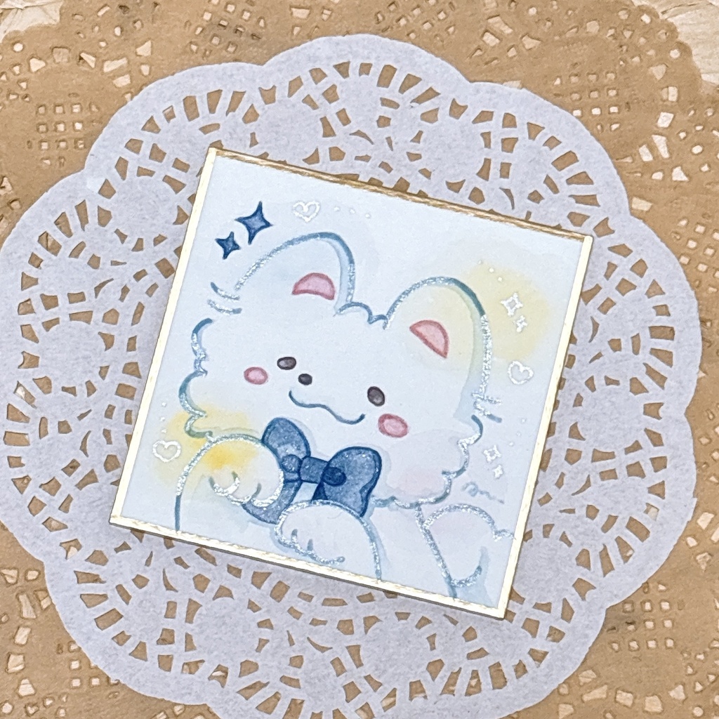 豆色紙「サモエドくん」