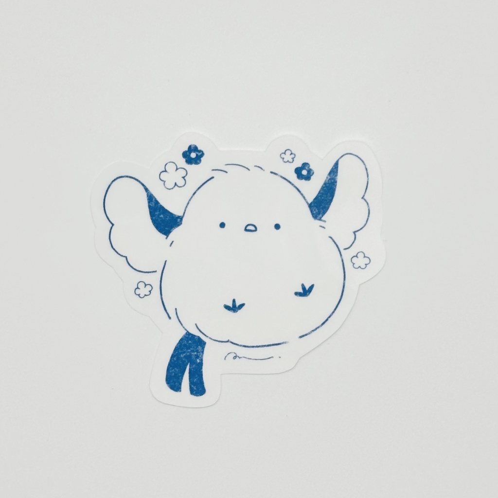 シマエナガさんクリアステッカー