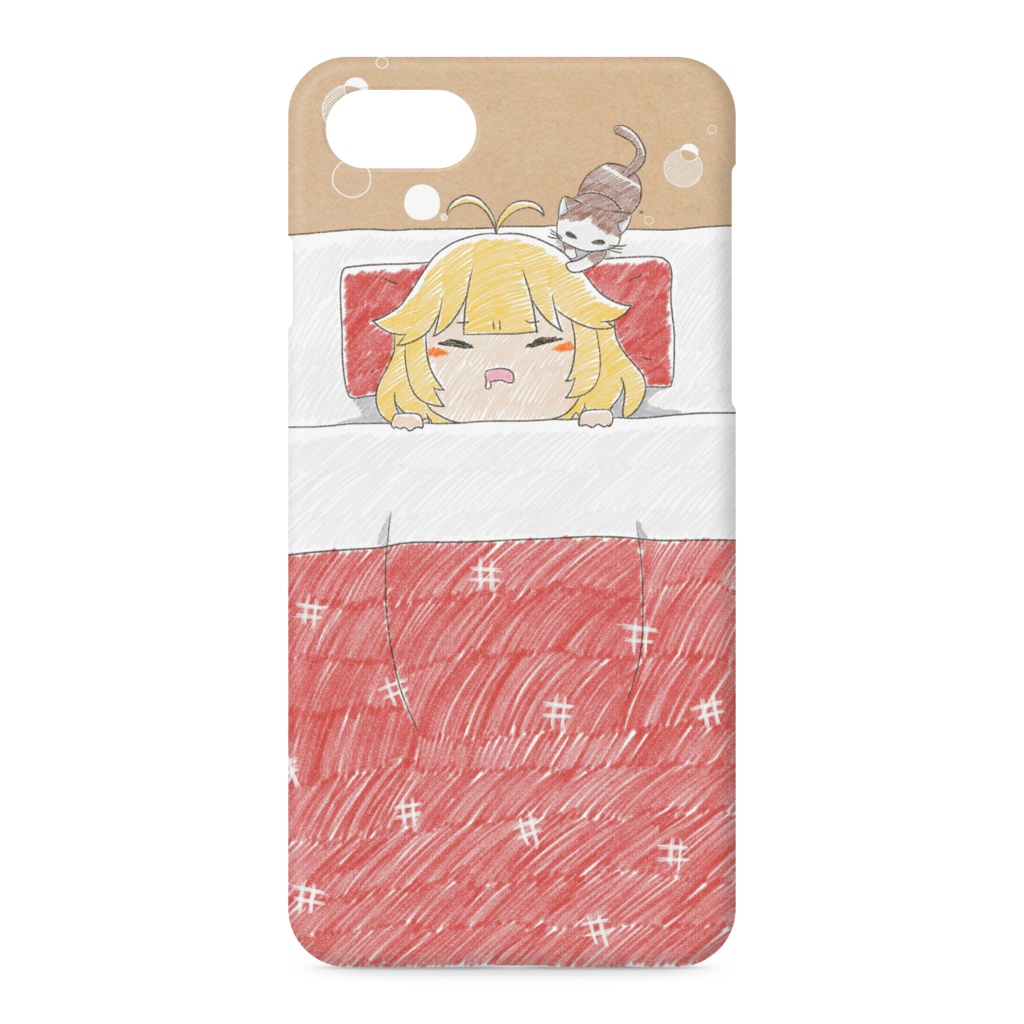 オフトゥン(with ぬこ様)iPhoneハードケース