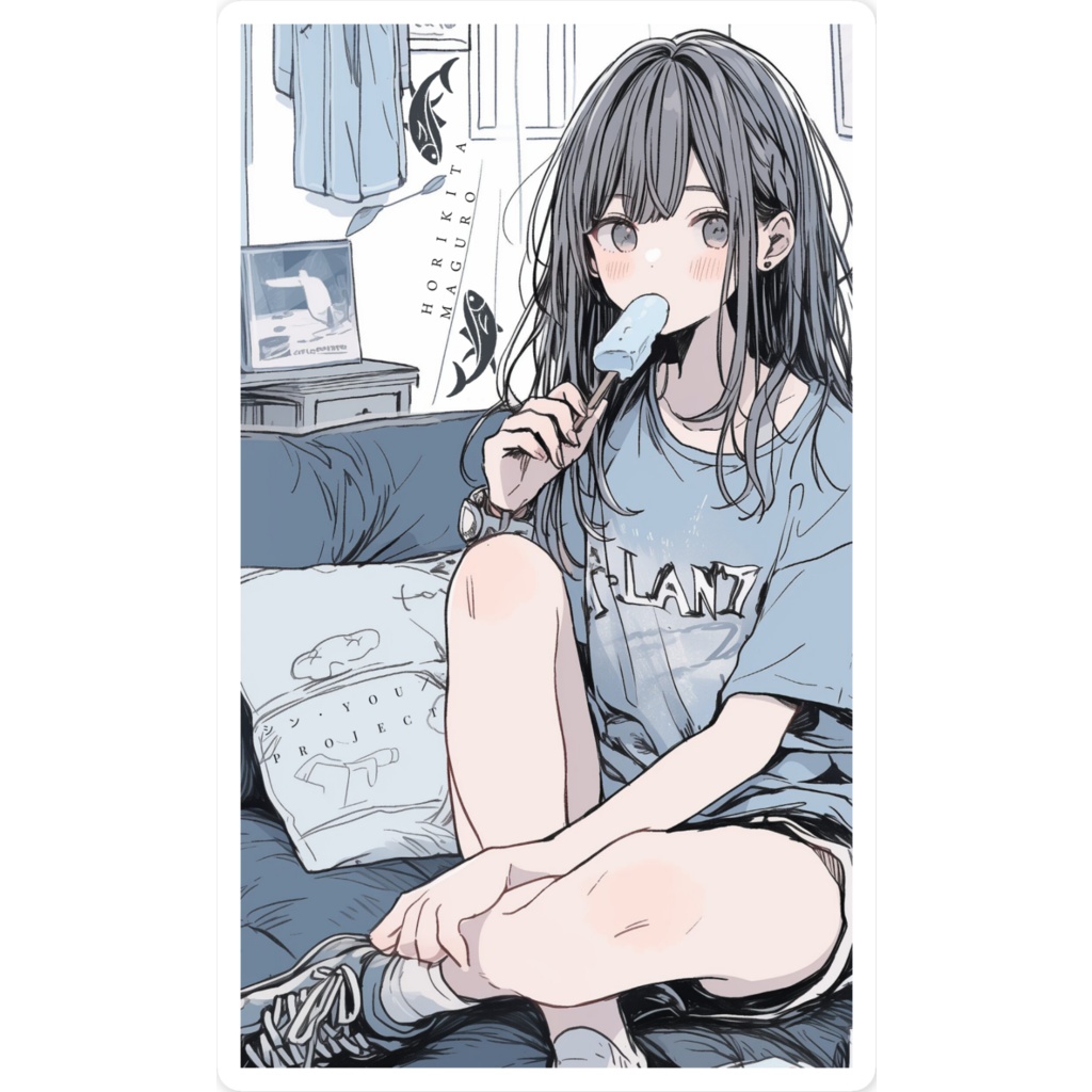 スマホに挟めるステッカー