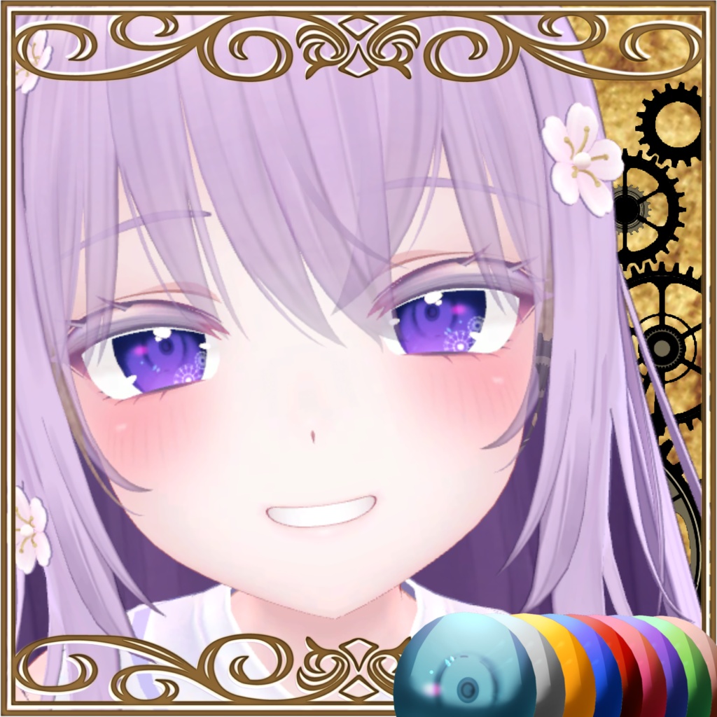 【3アバター対応】歯車⚙アイテクスチャ【動く!】