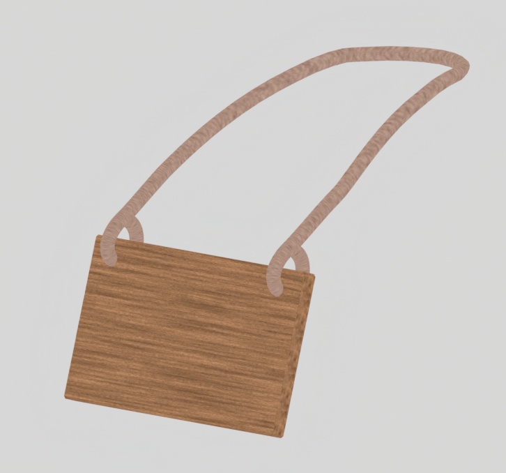 【VRChat向け】わたしがやりましたパネル(木札)