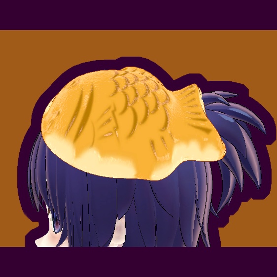 【VRChat向け】たい焼き帽子